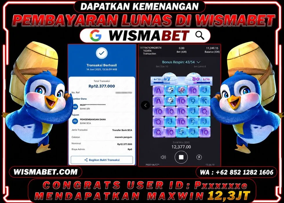 BUKTI KEMENANGAN The great icecape Rp12,300,000,- LUNAS